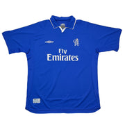 Camiseta de la primera equipación del Chelsea 2001/03 (XL) Umbro, dorsal #17 de Petit
