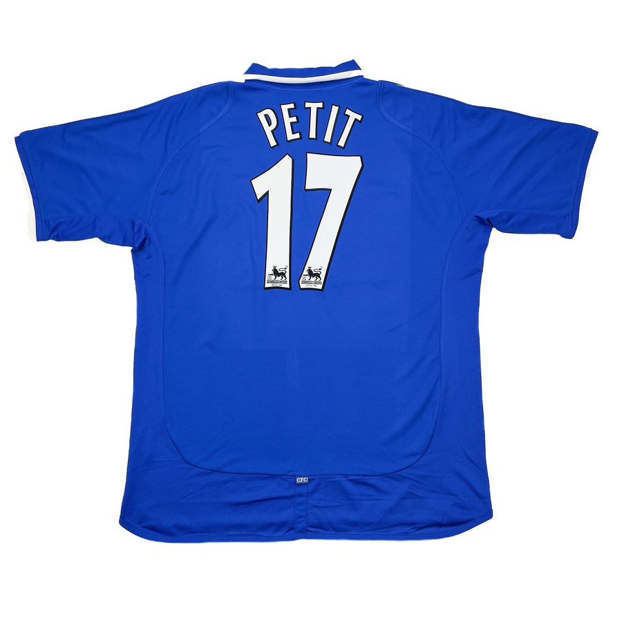 Camiseta de la primera equipación del Chelsea 2001/03 (XL) Umbro, dorsal #17 de Petit