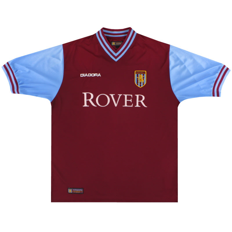 Camiseta de local Diadora Aston Villa 2002-03 XL