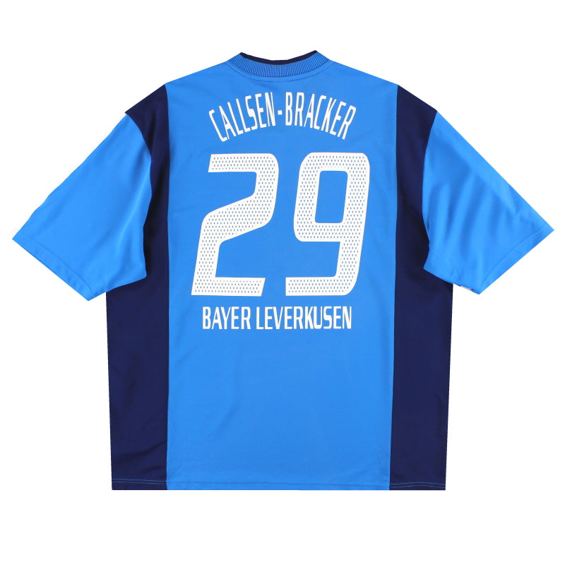 Camiseta de Visitante Adidas de Juego Bayer Leverkusen 2002-03 Callsen-Bracker #29 XL