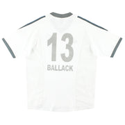 Camiseta Adidas de Visitante del Bayern de Múnich 2002-03 Ballack #13 Talla L para Niños