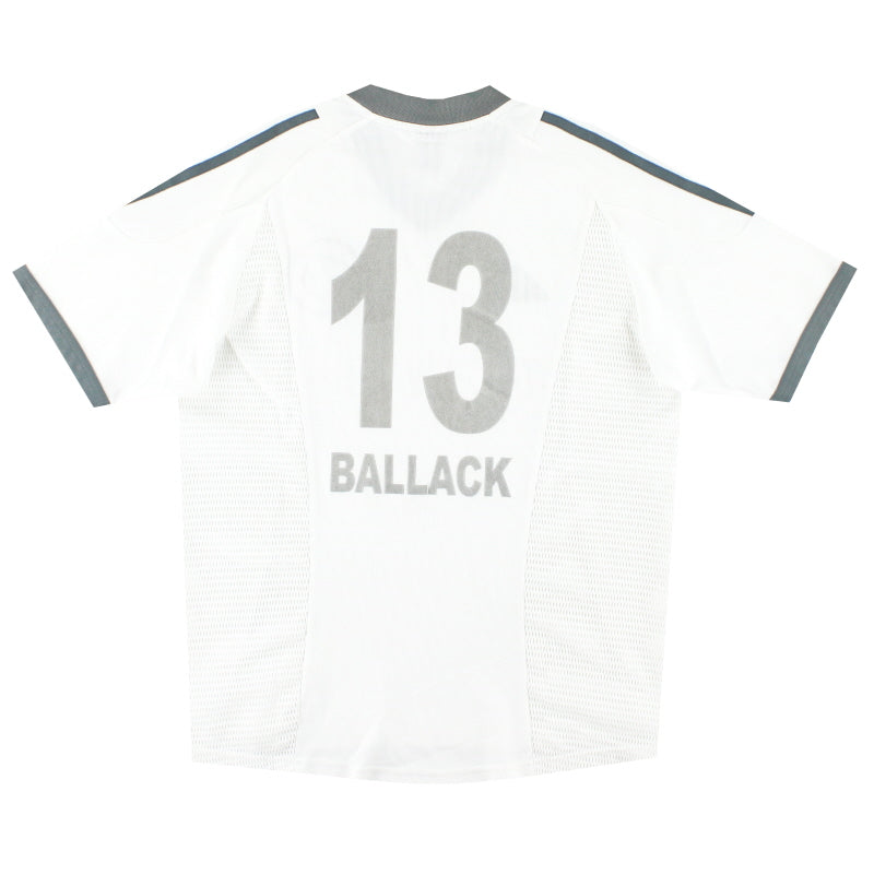 Camiseta Adidas de Visitante del Bayern de Múnich 2002-03 Ballack #13 Talla L para Niños