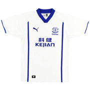 Camiseta de visitante Puma del Everton 2002-03 *Impecable* Talla L