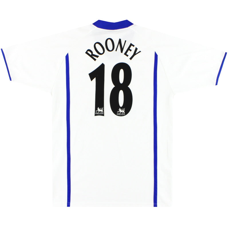 Camiseta Puma de visitante del Everton 2002-03 Rooney #18 L