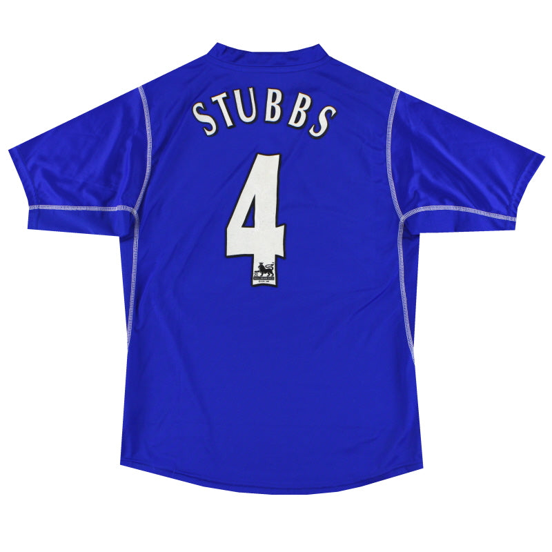 Camiseta de casa del Everton Puma 2002-03 Stubbs #4 L