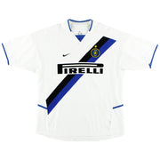 2002-03 Inter de Milán Nike Camiseta Visitante M