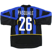 2002-03 Camiseta de local del Inter de Milán Match Issue Pasquale #26 Manga larga XL