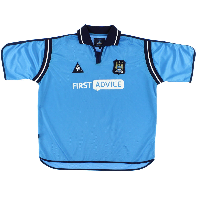 Camiseta local Le Coq Sportif del Manchester City 2002-03 Talla XL