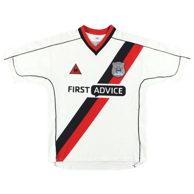 Camiseta de visitante Le Coq Sportif del Manchester City 2002-03 Talla L