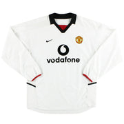 Camiseta Nike de Visitante Manga Larga del Manchester United 2002-03