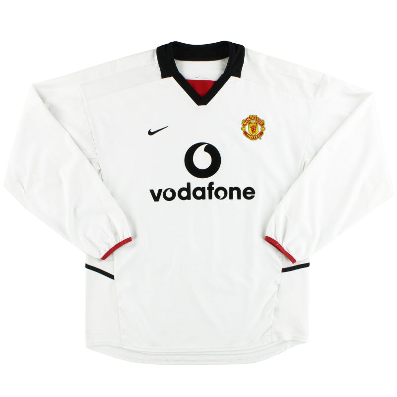 Camiseta Nike de Visitante Manga Larga del Manchester United 2002-03