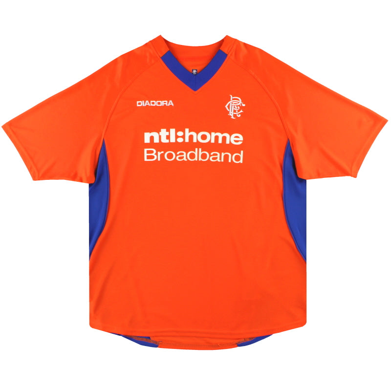 2002-03 Rangers Diadora Camiseta Visitante Talla S