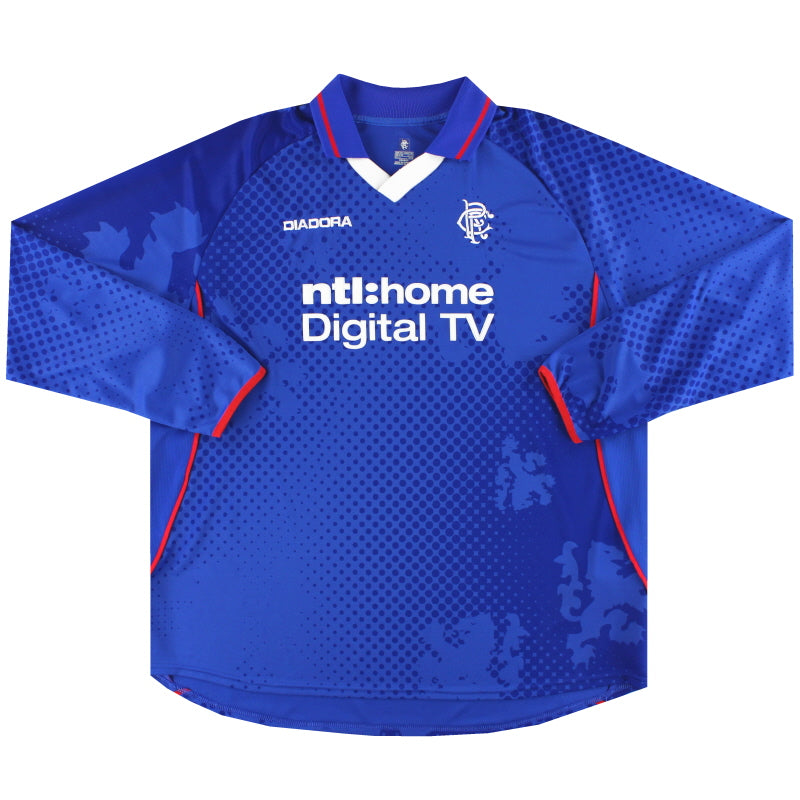 2002-03 Camiseta Local L/M Diadora Rangers *Impecable* XXL