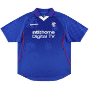 Camiseta Diadora del Rangers de local 2002-03 *Impecable* XL
