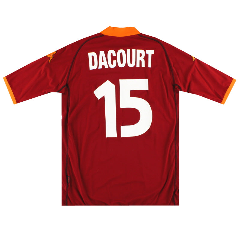 Camiseta Kappa Local Roma 2002-03 Dacourt # 15 XXL