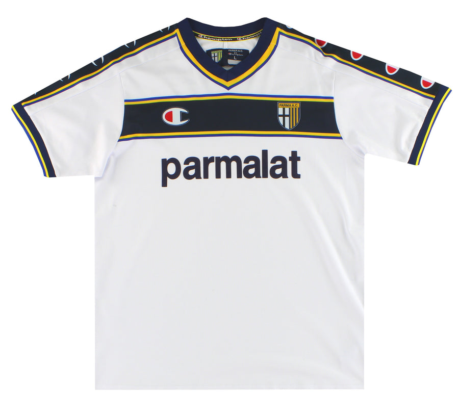 2002-03 Parma Champion Away Shirt *Mint* L