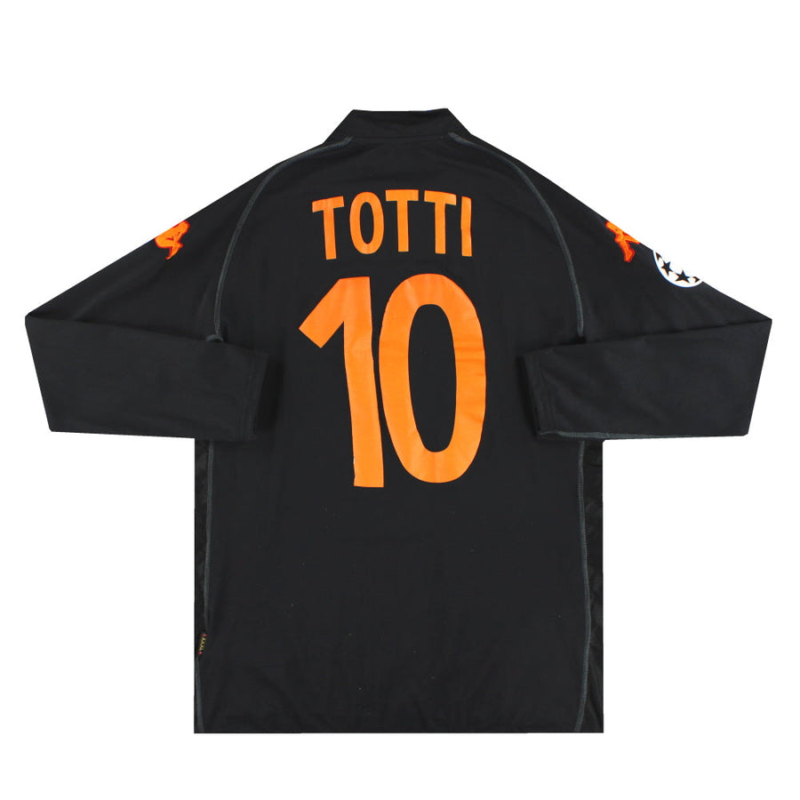 2002-03 Roma Kappa Tercera Camiseta Totti #10 Manga Larga XXXL