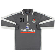 2002-03 Gales Kappa Sudadera con 1/4 de Cremallera (Versión Jugador) Talla L