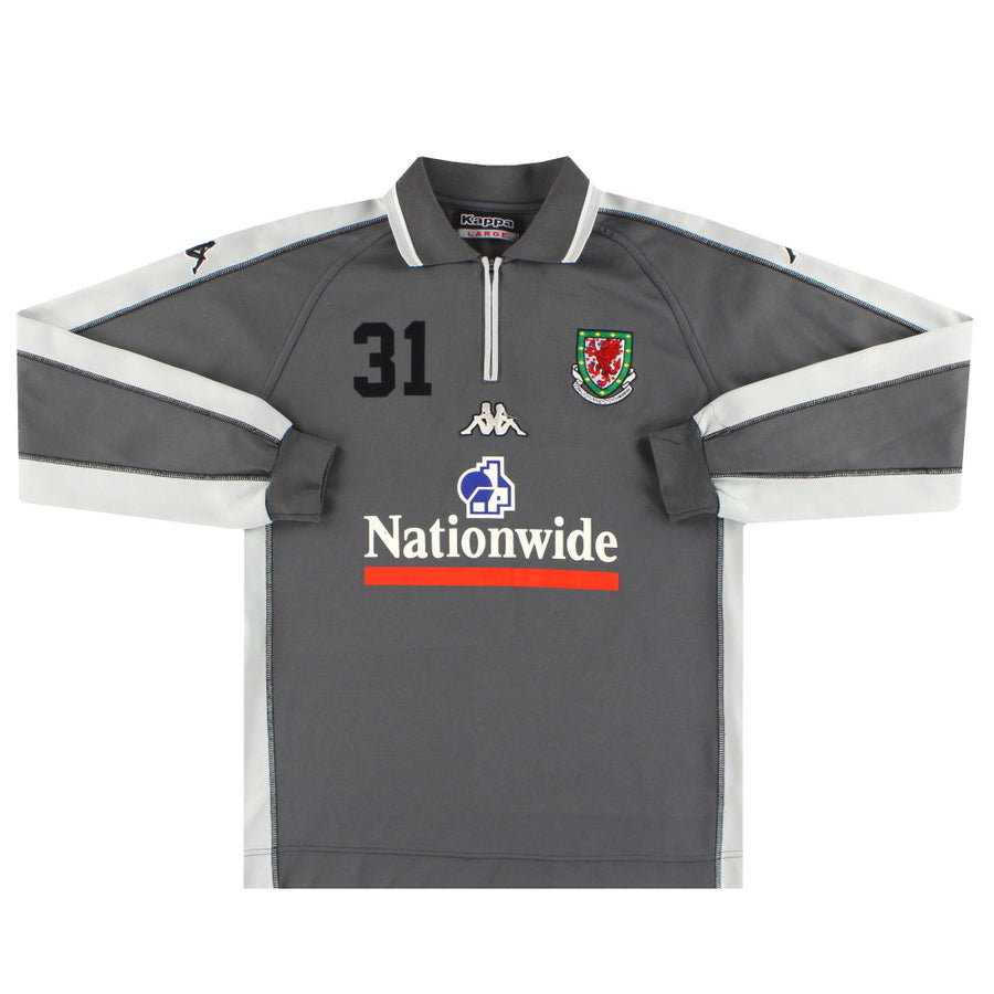 2002-03 Gales Kappa Sudadera con 1/4 de Cremallera (Versión Jugador) Talla L