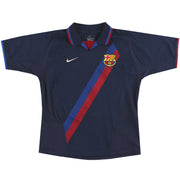 Camiseta de visitante Nike del Barcelona 2002-04, talla XL de niño
