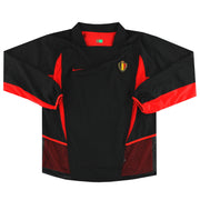Camiseta de jugador de la selección de Bélgica de visitante Nike 2002-04 Manga Larga *Impecable* XL
