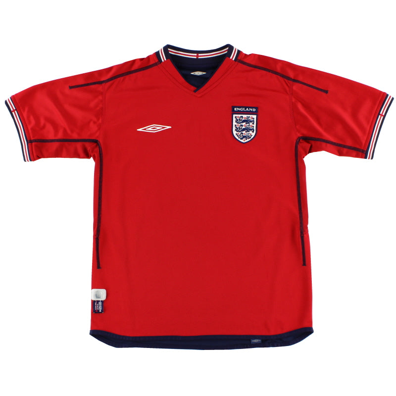 Camiseta de visitante Umbro de Inglaterra 2002-04 L