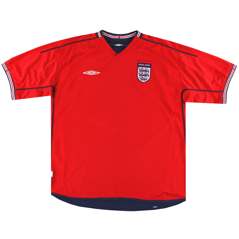 Camiseta Umbro visitante de Inglaterra 2002-04 Talla XL