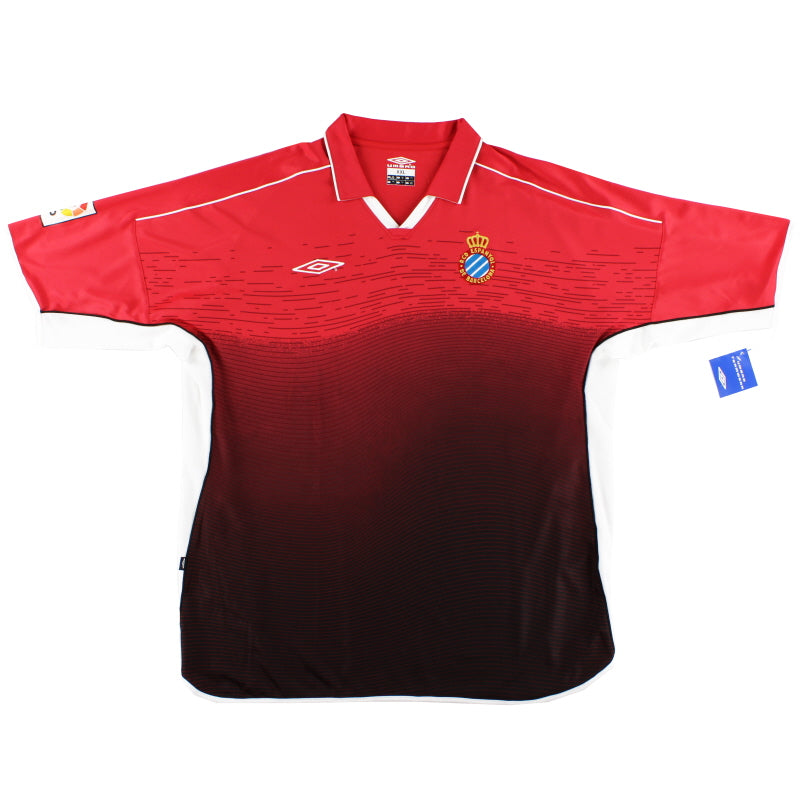 2002-04 Camiseta Umbro de visitante del Espanyol *con etiquetas* XXL