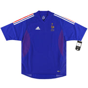 2002-04 Francia adidas Camiseta Local para Jugador *con etiquetas* Talla L