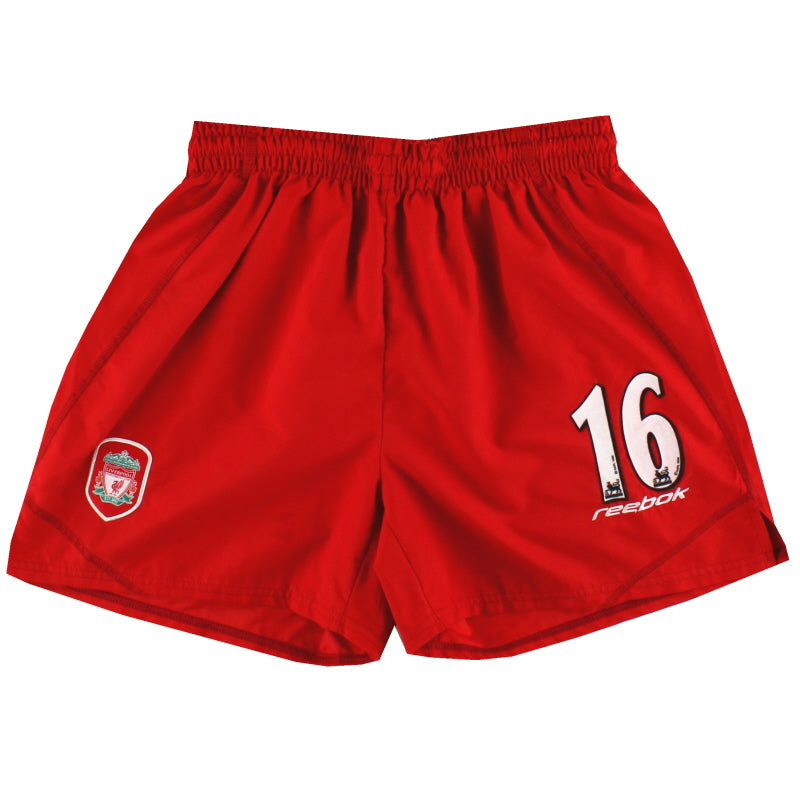 2002-04 Liverpool Reebok Pantalones cortos locales #16 S