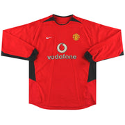 Camiseta Manchester United Nike Local Manga Larga 2002-04 XL