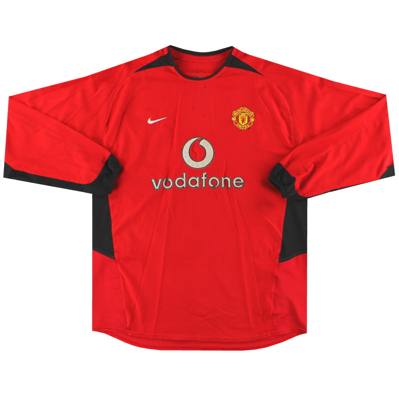 Camiseta Manchester United Nike Local Manga Larga 2002-04 XL