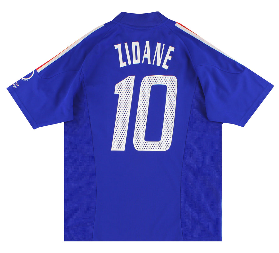 2002-04 France adidas Home Shirt Zidane #10 *Mint* M