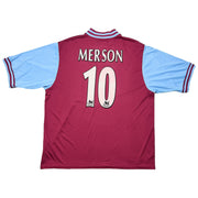 Camiseta de casa del Aston Villa 2002/03 Merson #10 (XXL) Diadora