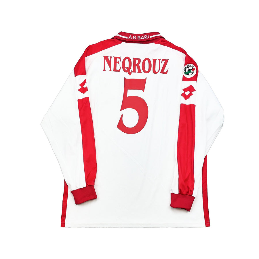 2002/03 Bari Neqrouz #5 Manga Larga *Issue de Partido* Camiseta Local (XL) Lotto
