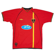 Camiseta de visitante del Galatasaray Xavier #12 (talla XL) Umbro de la temporada 2002/03