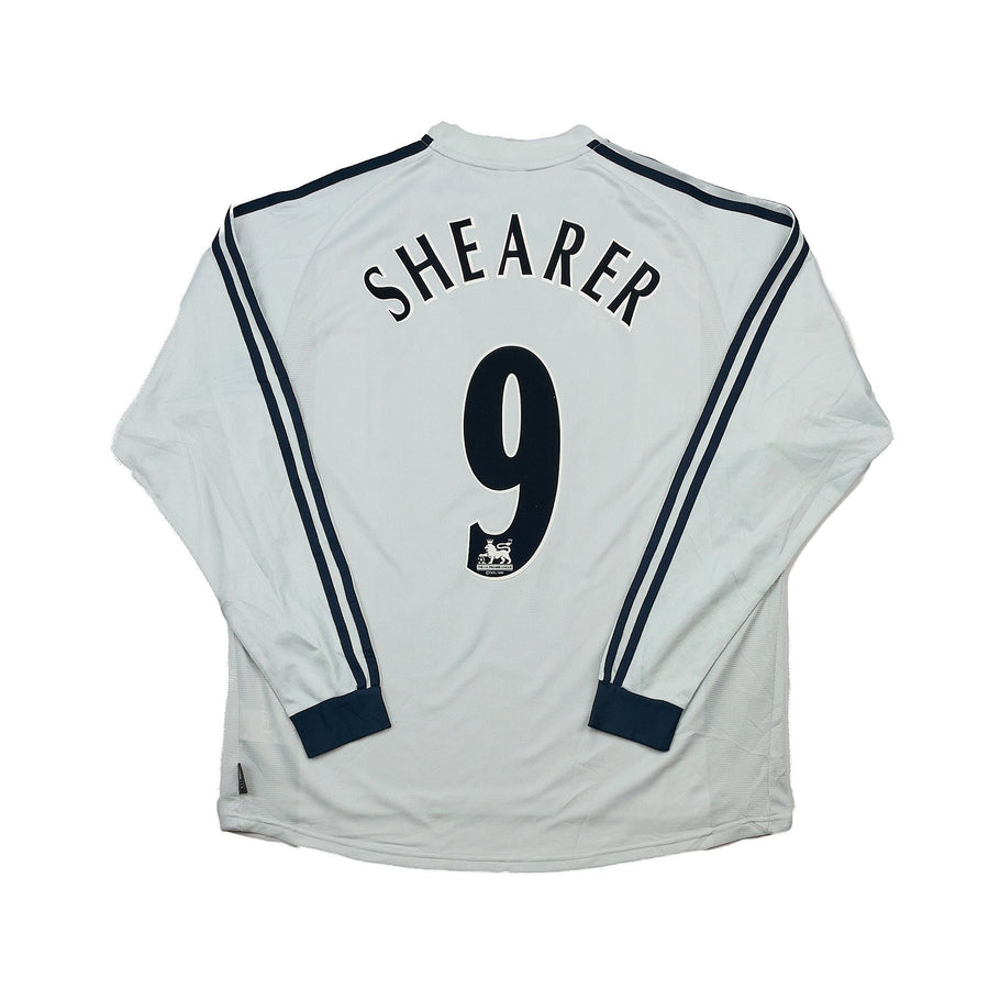 2002/03 Camiseta de visitante Newcastle United Shearer #9 Manga Larga (L) Adidas