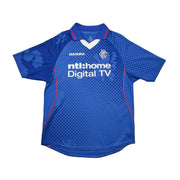 Camiseta de local Diadora del Rangers de 2002/03 Caniggia #7 (Talla S)