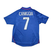 Camiseta de local Diadora del Rangers de 2002/03 Caniggia #7 (Talla S)