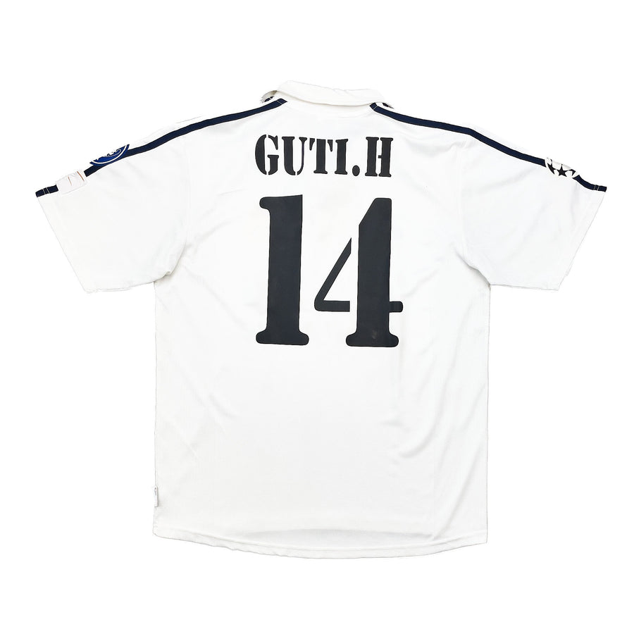 Camiseta Real Madrid Guti #14 C/L Centenario Local 2002/03 (M) Adidas