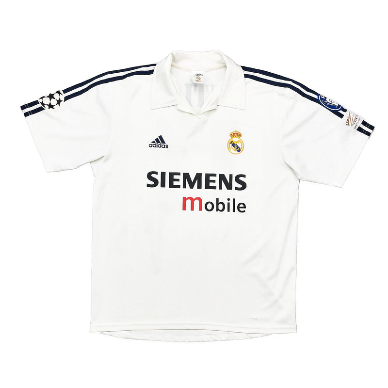 2002/03 Real Madrid Guti Haz #14 C/L Centenary Home Shirt (M) Adidas