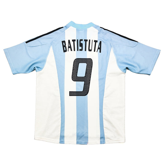 2002/04 Argentina Batistuta #9 Home Shirt (L) Adidas