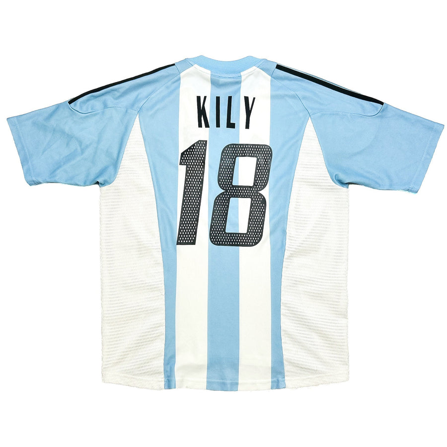 2002/04 Argentina Kily #18 Camiseta Local (L) Adidas