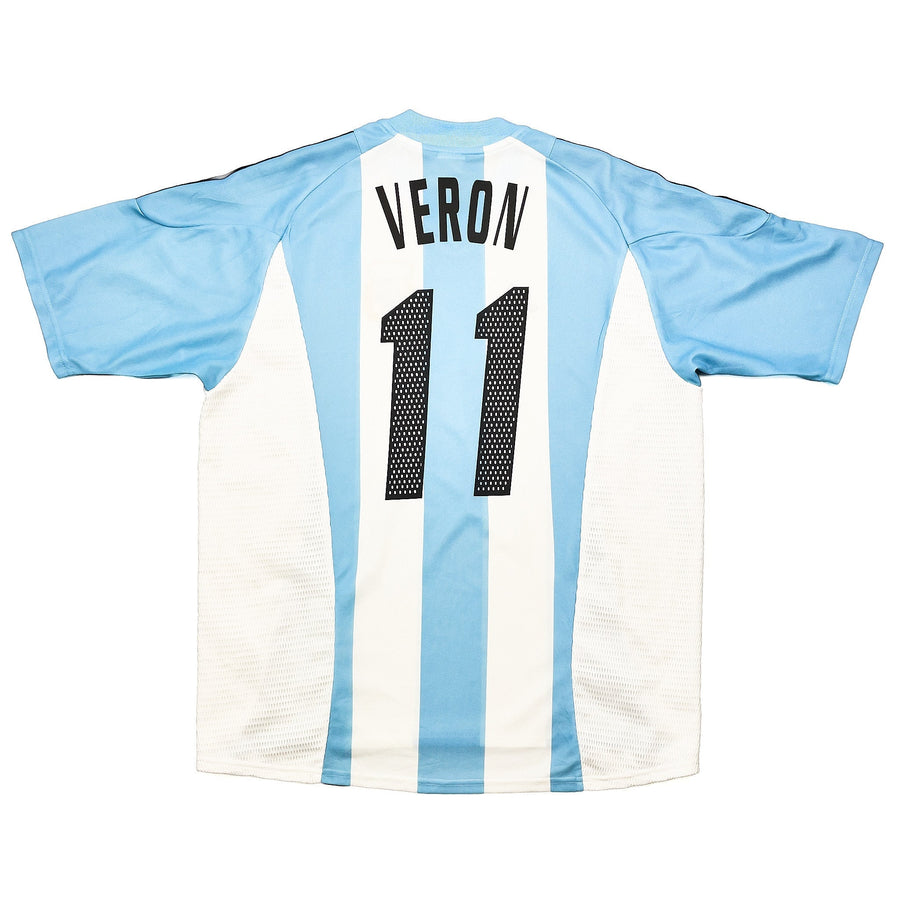 2002/04 Argentina Verón #11 Camiseta Local (L) Adidas