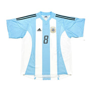 Camiseta Adidas de Argentina 2002/04 Zanetti #8 Local (L)