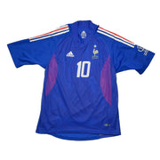 Camiseta de local del equipo de Francia de Zidane #10 de 2002/04 *Player Issue* (M) Adidas