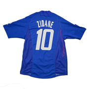 Camiseta de local del equipo de Francia de Zidane #10 de 2002/04 *Player Issue* (M) Adidas