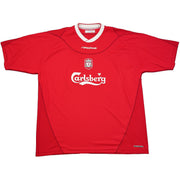 2002/04 Camiseta de local del Liverpool Heskey #8 (XXL) Reebok