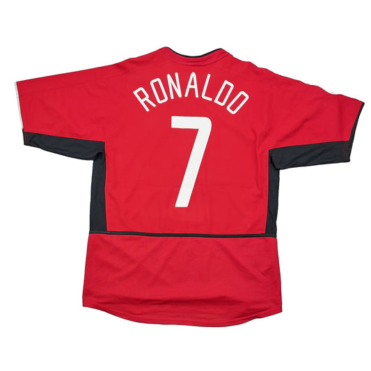 2002/04 Manchester United Ronaldo #7 C/L Home Shirt (M) Nike