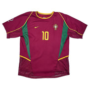 2002/04 Portugal Rui Costa #10 *Versión Jugador* Camiseta Local (L) Nike